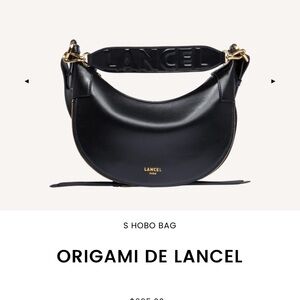 Lancel Paris Origami S Hobo Bag